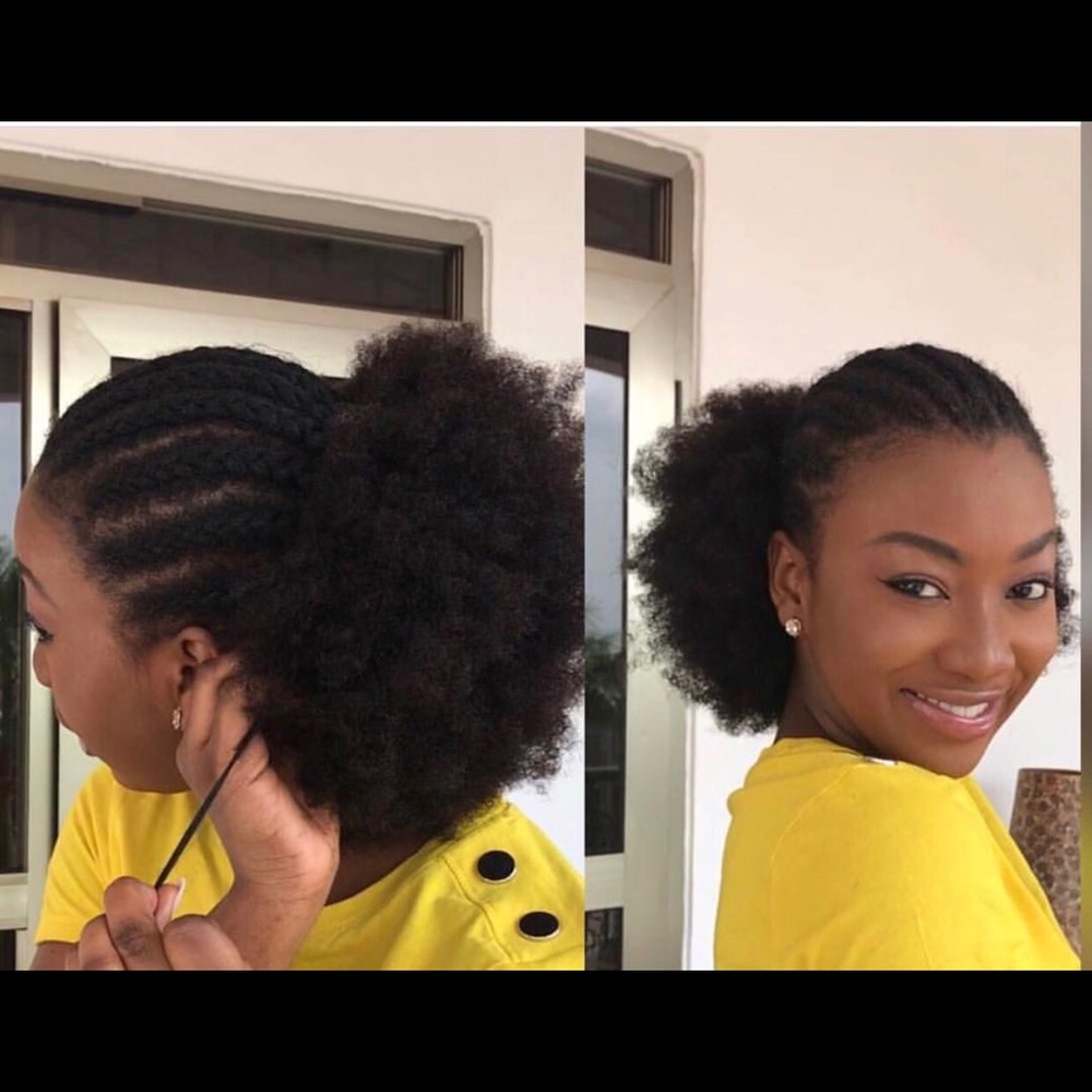 Fro pony virgin hair